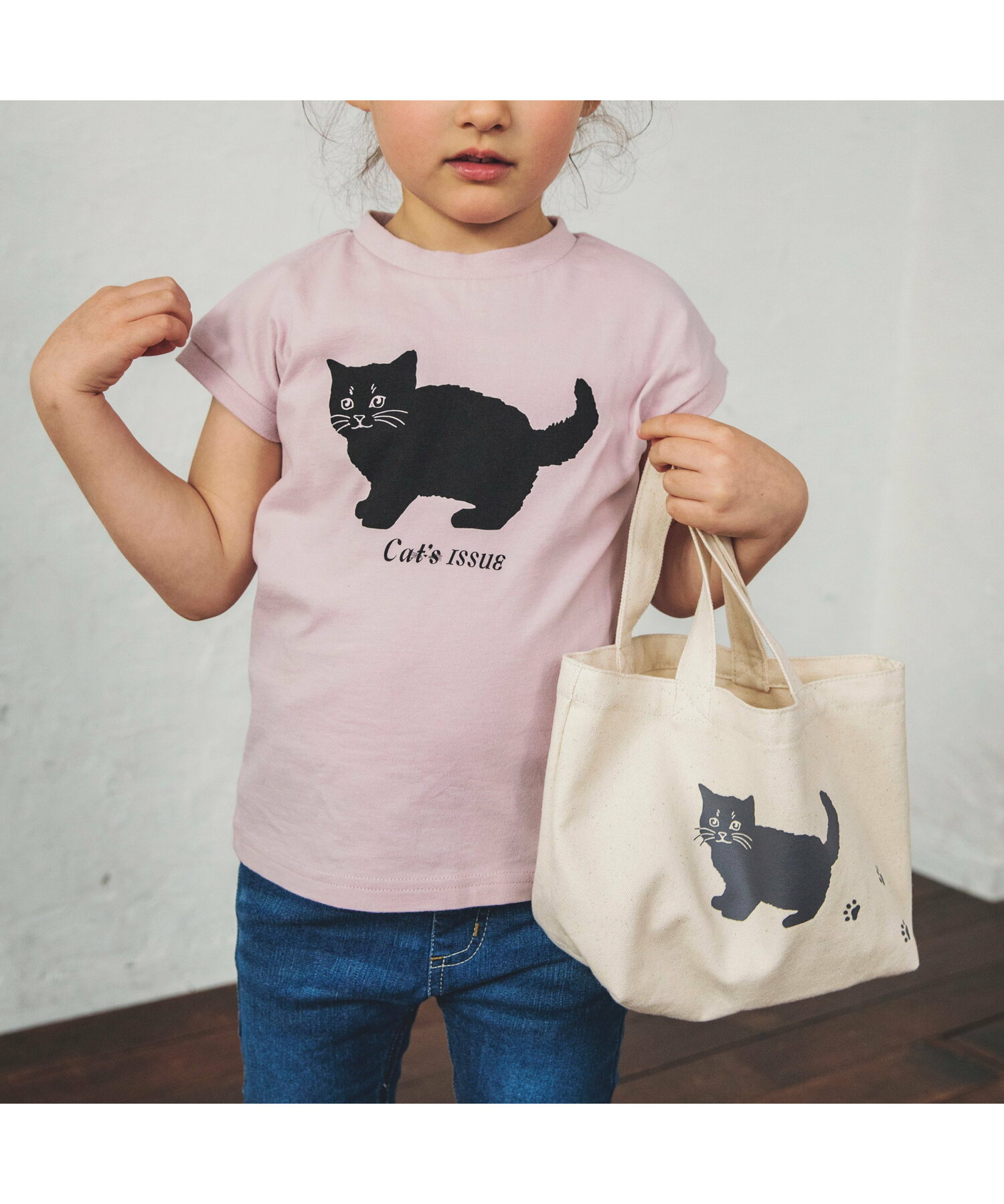【Cat's ISSUE】黒ネコプリントトートバッグ